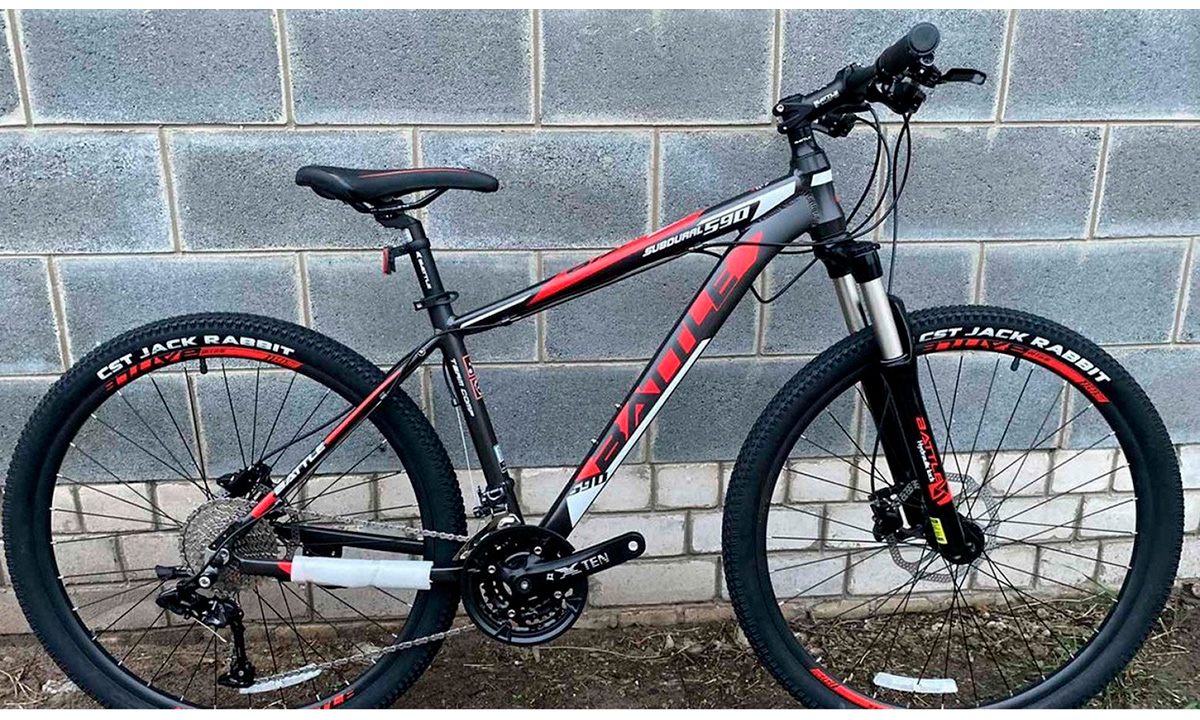Фотографія Велосипед Battle Subdural 590 27.5" (2021) 2021 Сіро-червоний